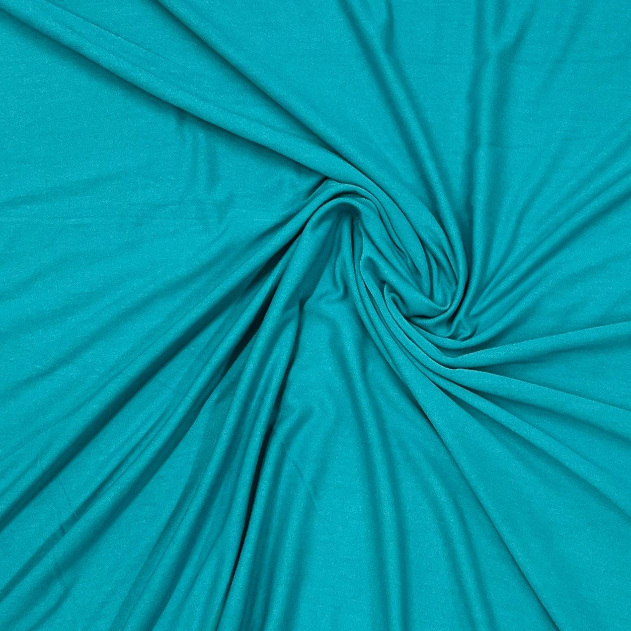 Peacock Blue Bamboo/Spandex Jersey Fabric - 250 GSM by Telio - Nature's Fabrics