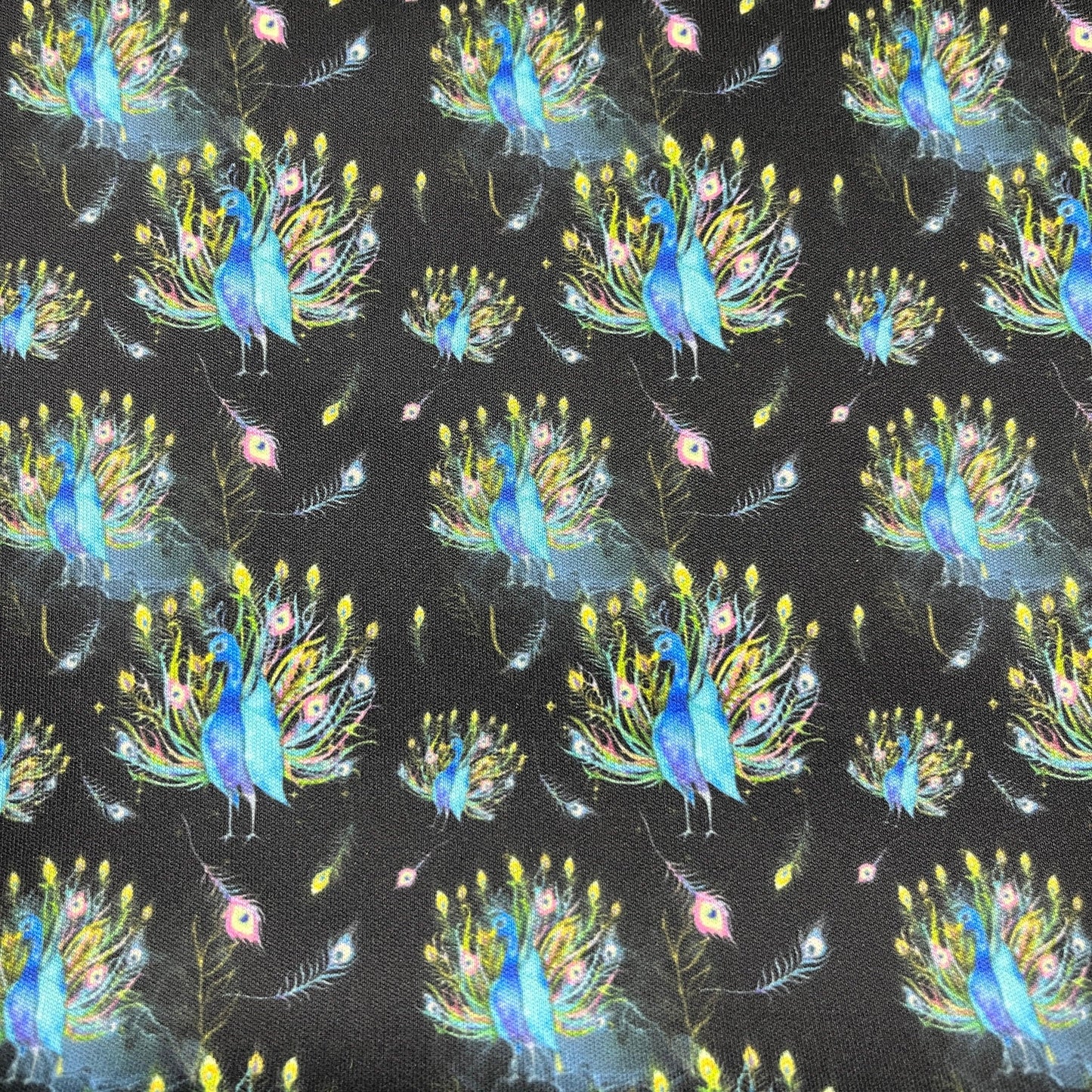 Peacock Love 1 mil PUL Fabric - Made in the USA - Nature's Fabrics