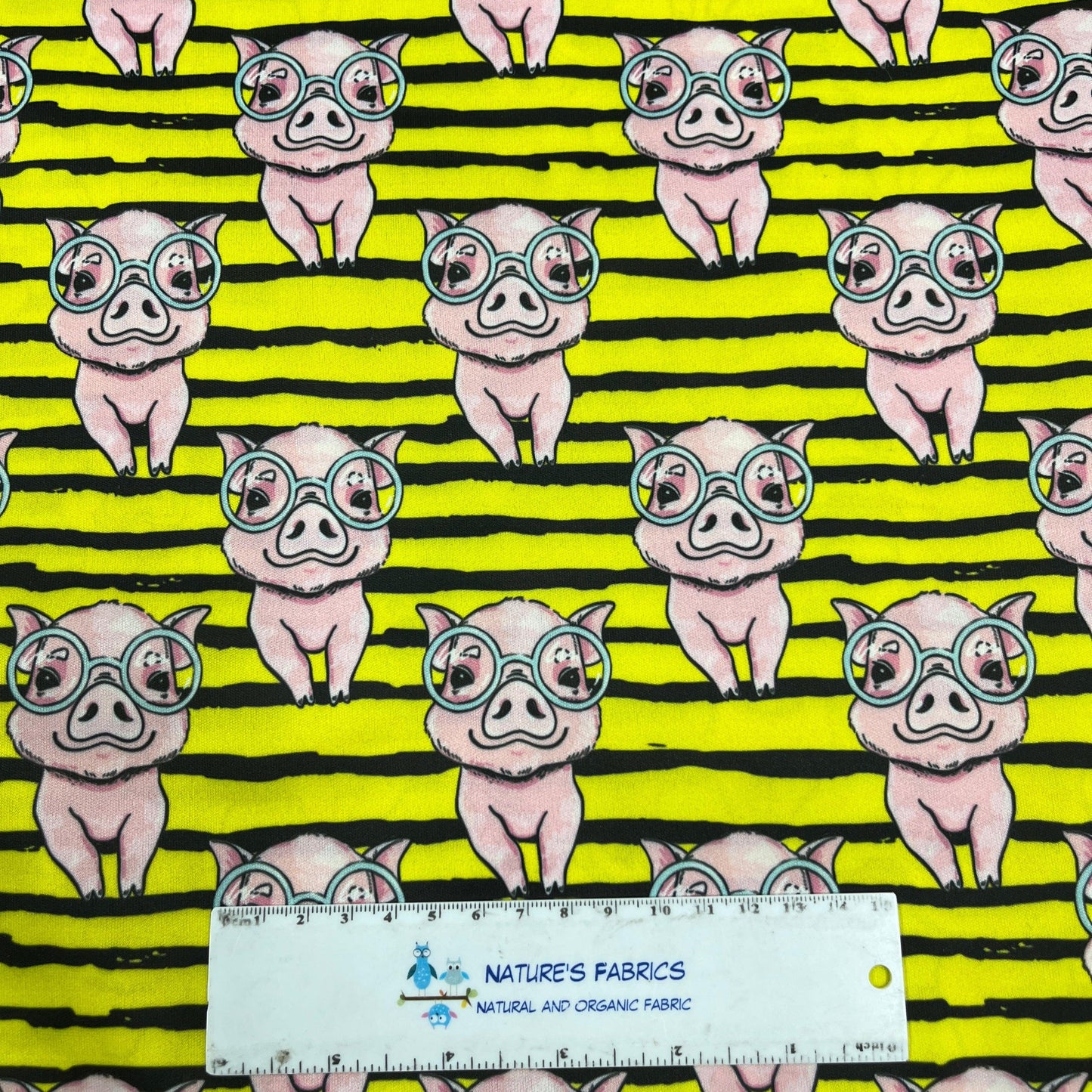 Pigs in Glasses 1 mil PUL Fabric - Made in the USA - Nature's Fabrics