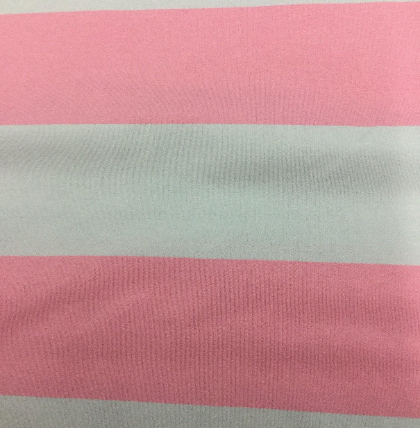 Pink and Gray 3 1/2" Stripes on Organic Cotton/Spandex Jersey