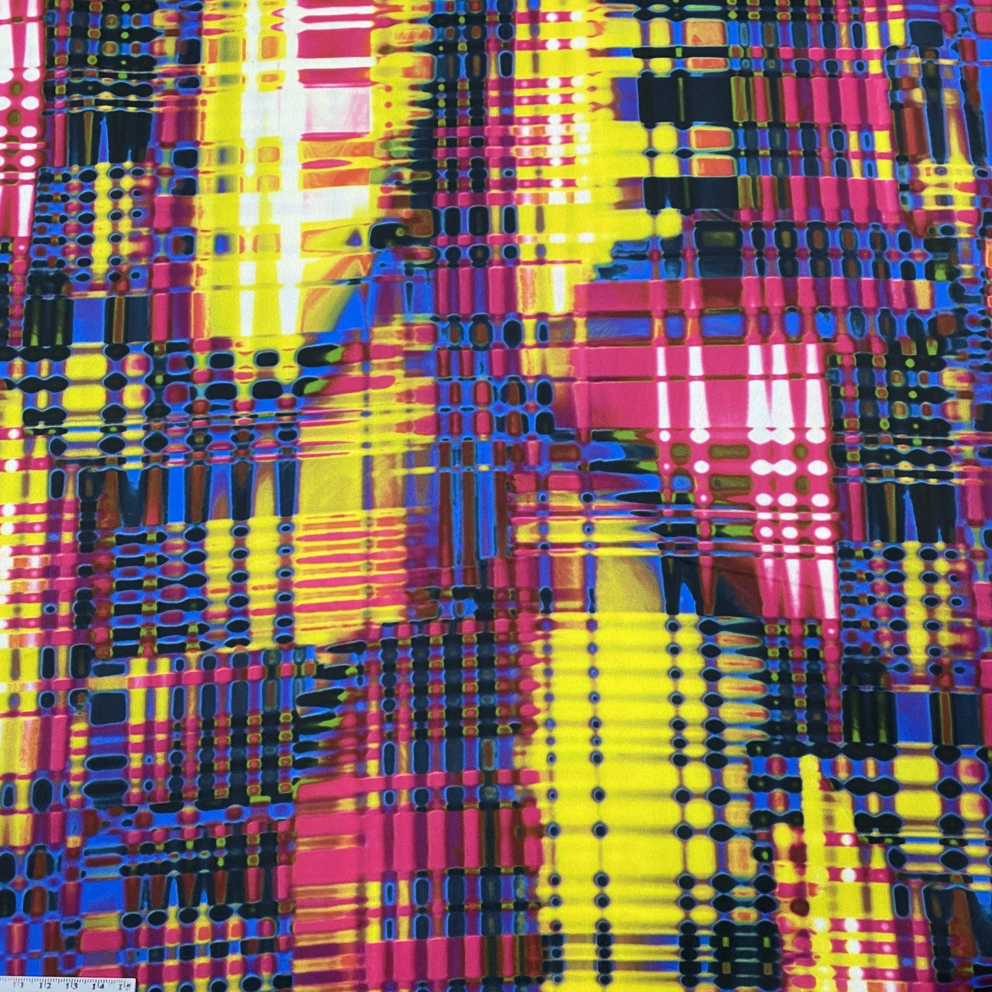 Pink Hashtag Plaid 1 mil PUL Fabric - Made in the USA - Nature's Fabrics