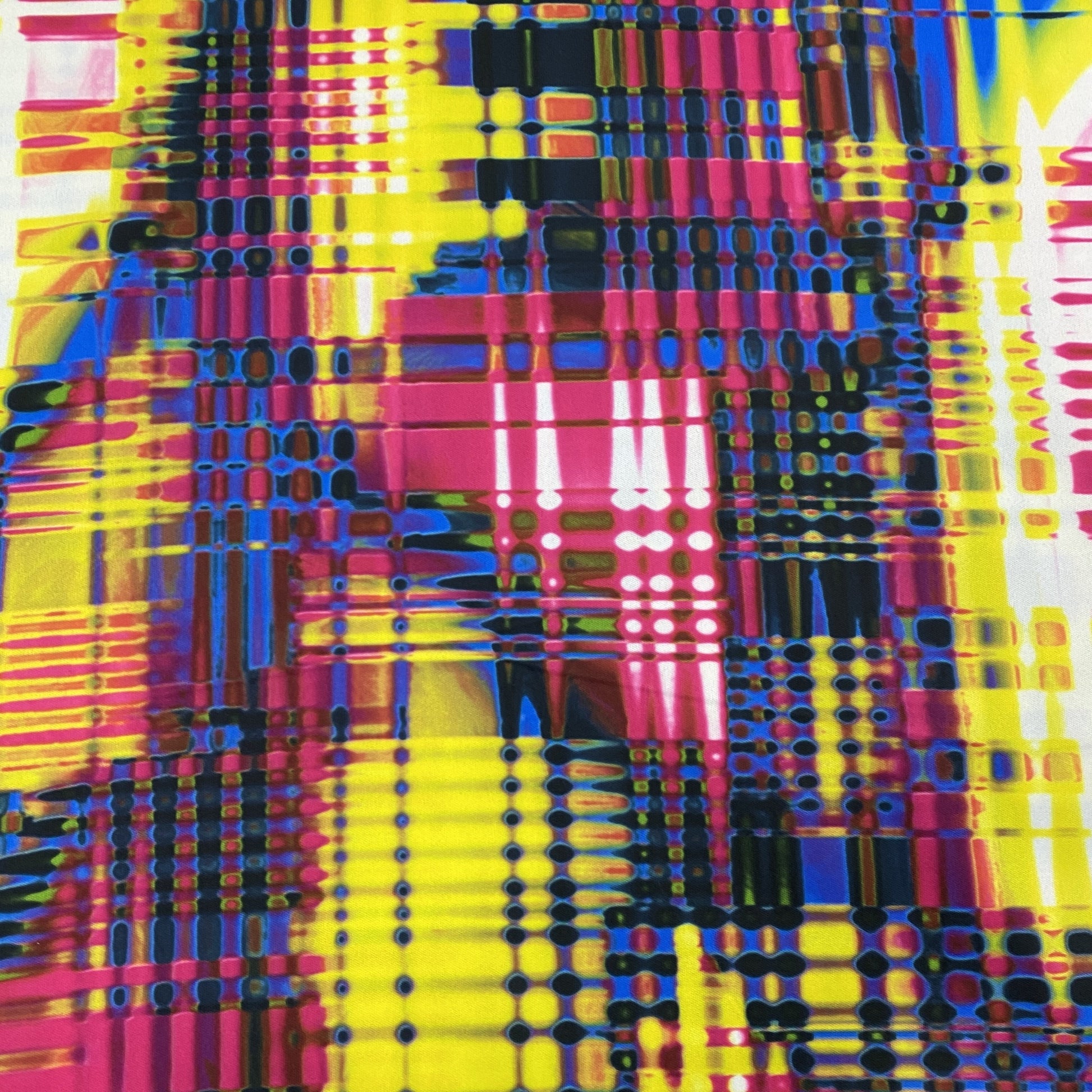 Pink Hashtag Plaid 1 mil PUL Fabric - Made in the USA - Nature's Fabrics