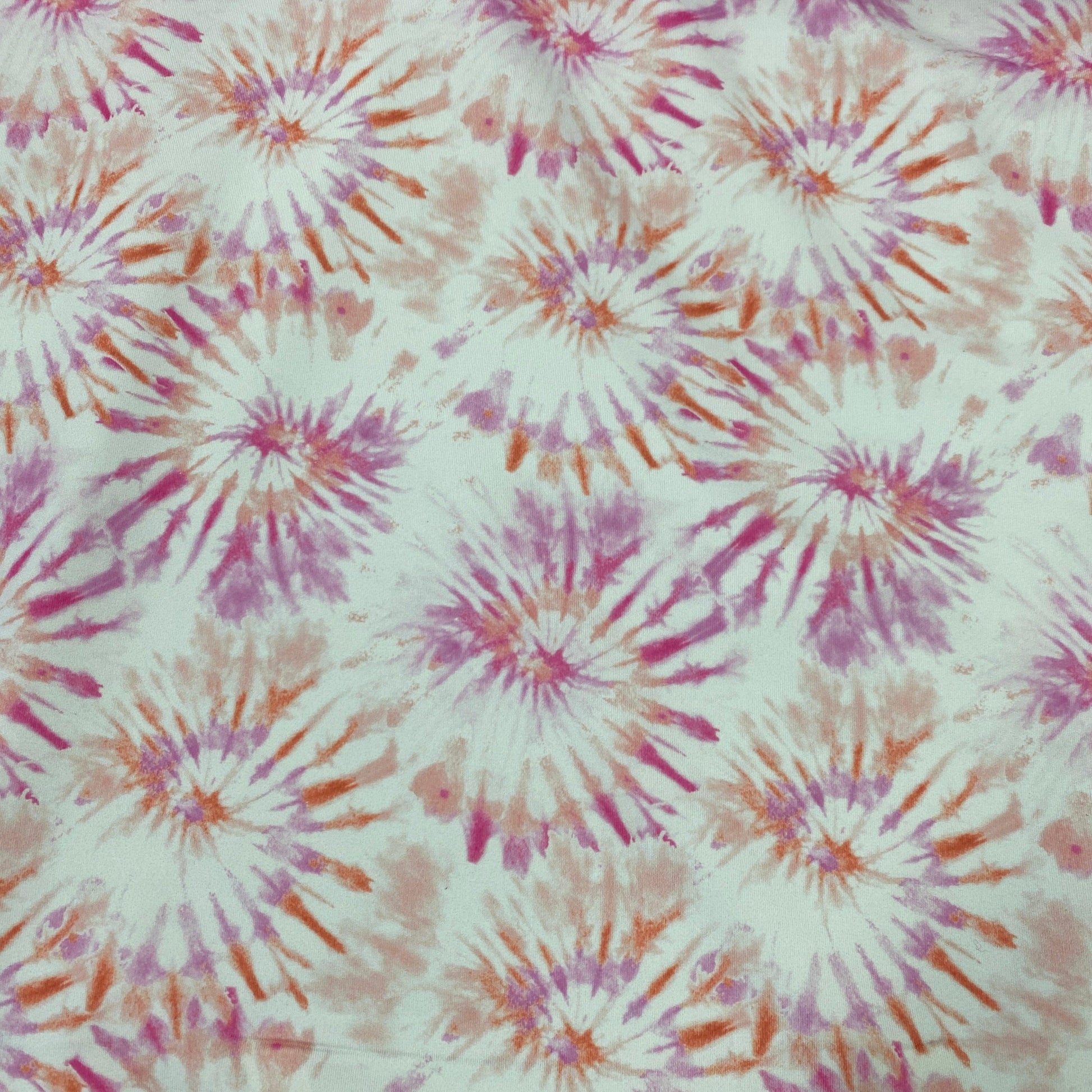 Pink Tie-Dye Nylon/Polyester/Spandex Interlock Fabric - Nature's Fabrics