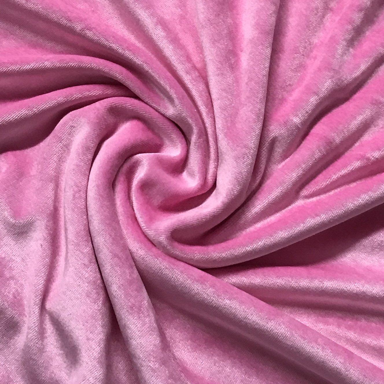 Poppy Pink Bamboo Velour Fabric, $9.91/yd - Rolls - Nature's Fabrics