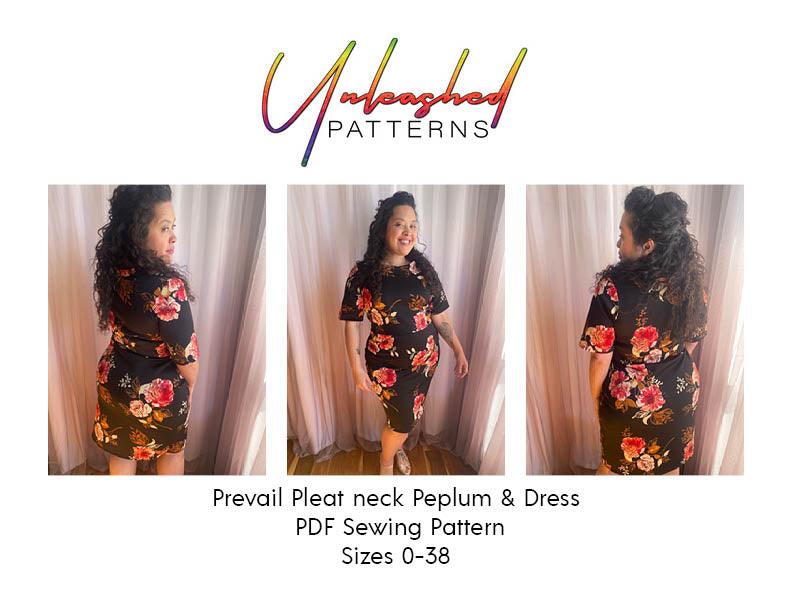 Prevail Pleat Neck Peplum & Dress - Nature's Fabrics