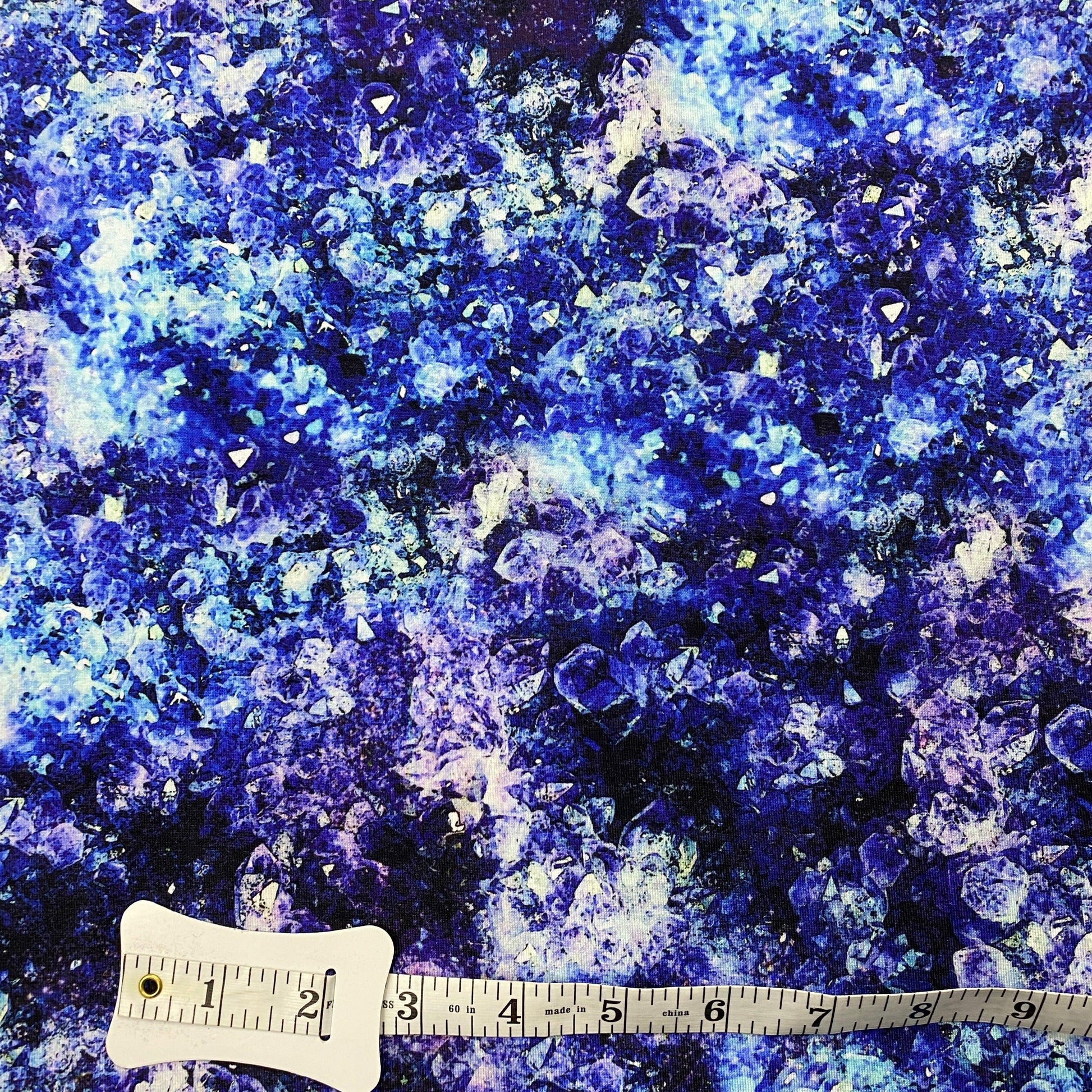 Purple Crystal on Bamboo/Spandex Jersey Fabric - Nature's Fabrics