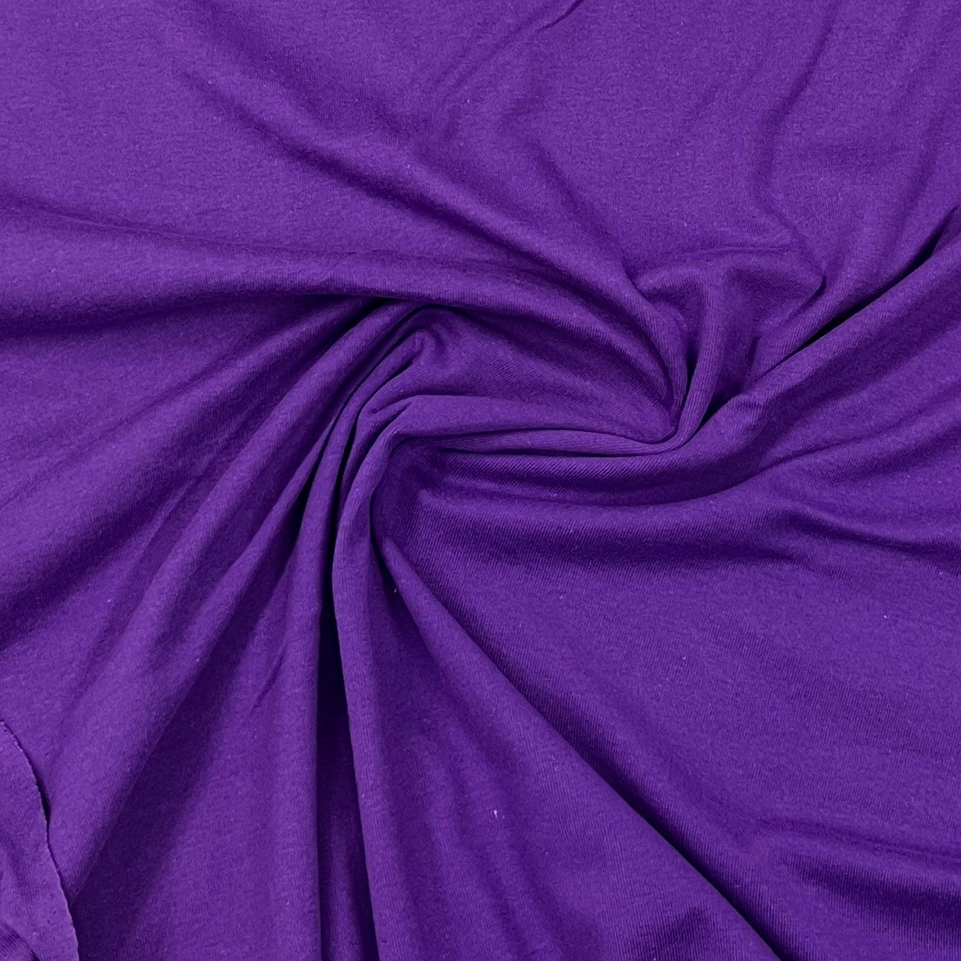 Purple Organic Cotton Rib Knit Fabric - Nature's Fabrics