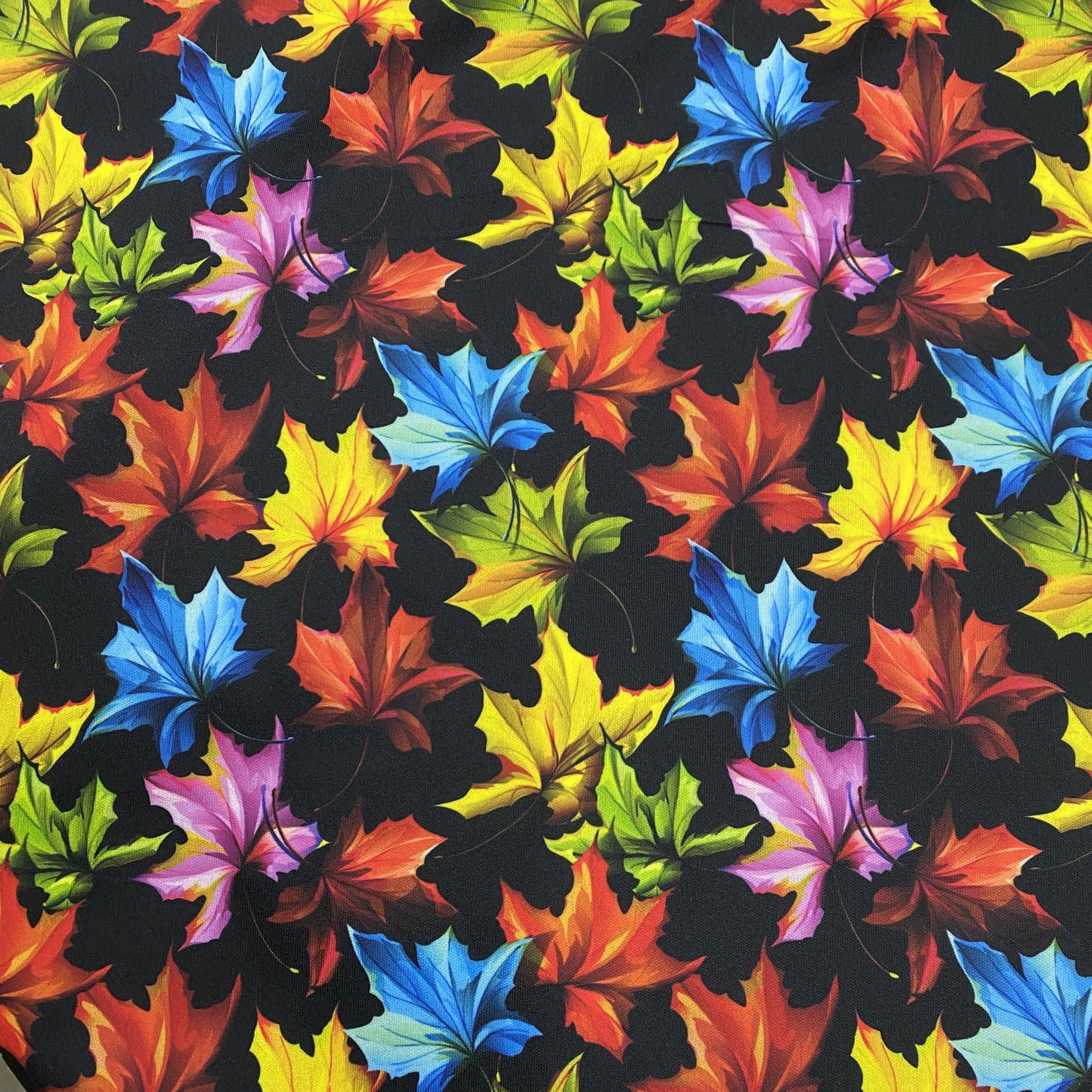 Rainbow Leaves 1 mil PUL - Made in the USA - Nature's Fabrics