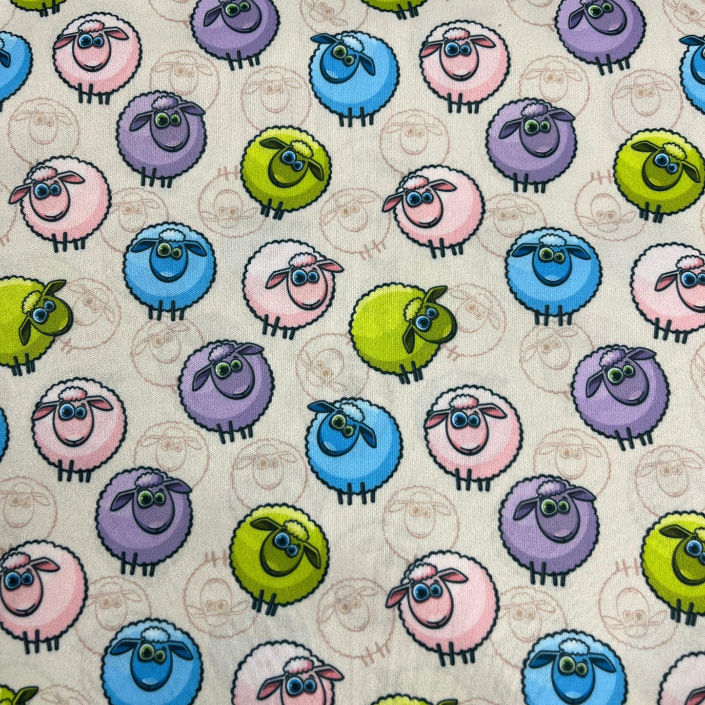 Rainbow Sheep 1 mil PUL Fabric - Made in the USA - Nature's Fabrics
