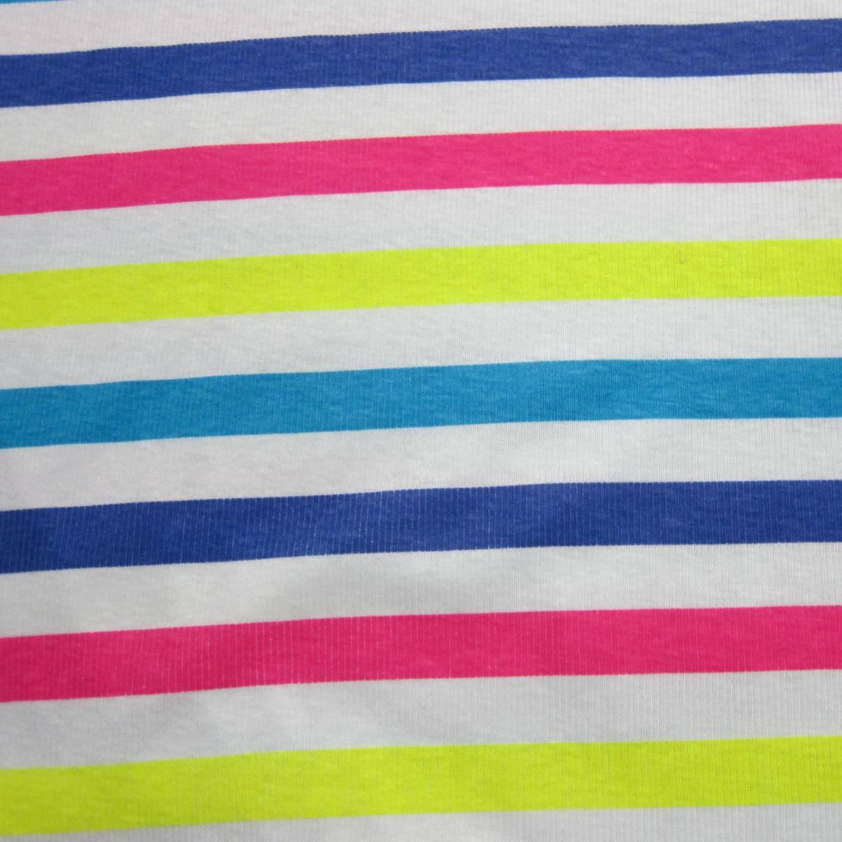 Rainbow Stripe 2x2 Cotton Rib Fabric - Nature's Fabrics