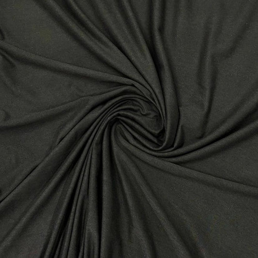 Raven Bamboo Stretch Fleece Fabric - Nature's Fabrics