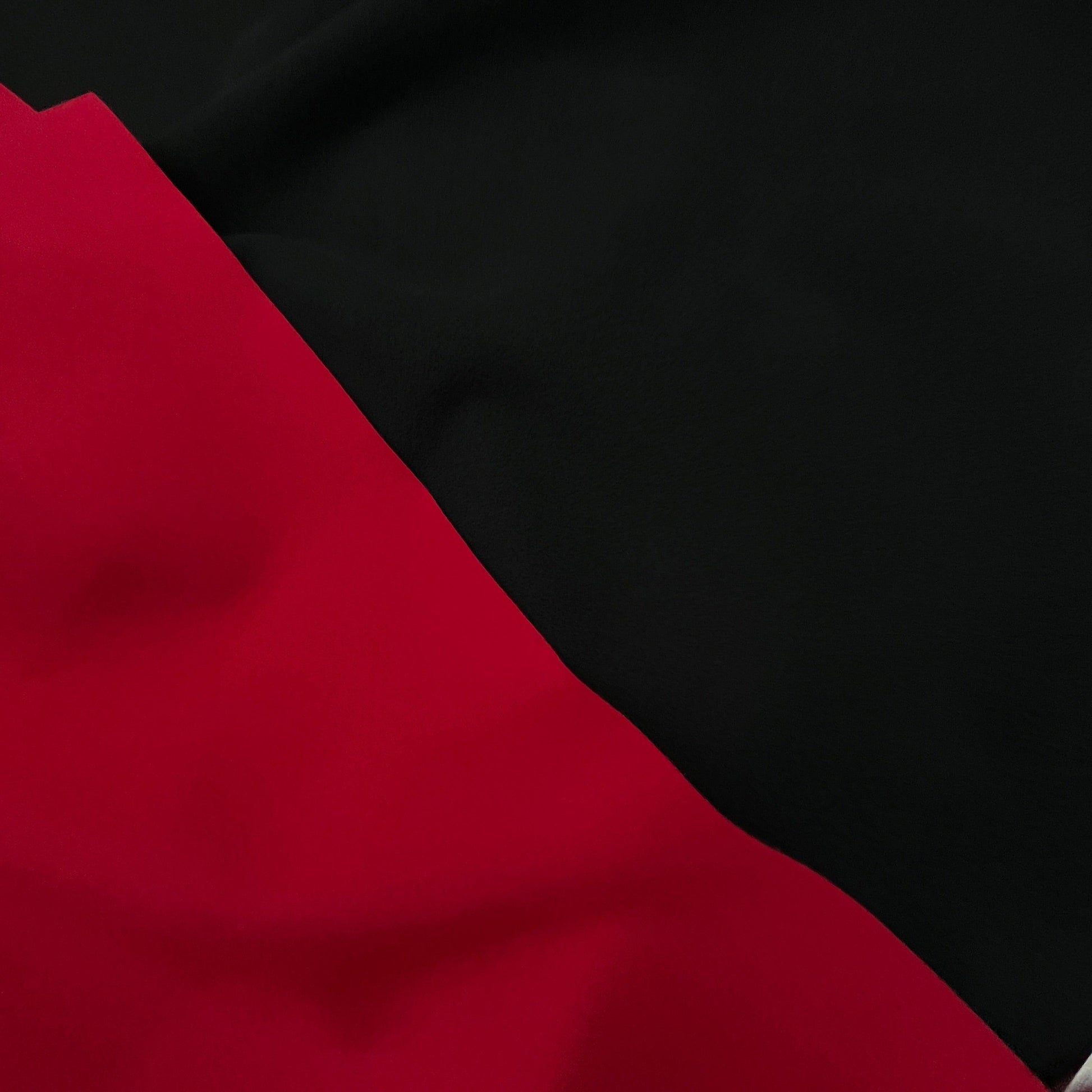 Red and Black Softshell Fabric - Two Sides - Nature's Fabrics