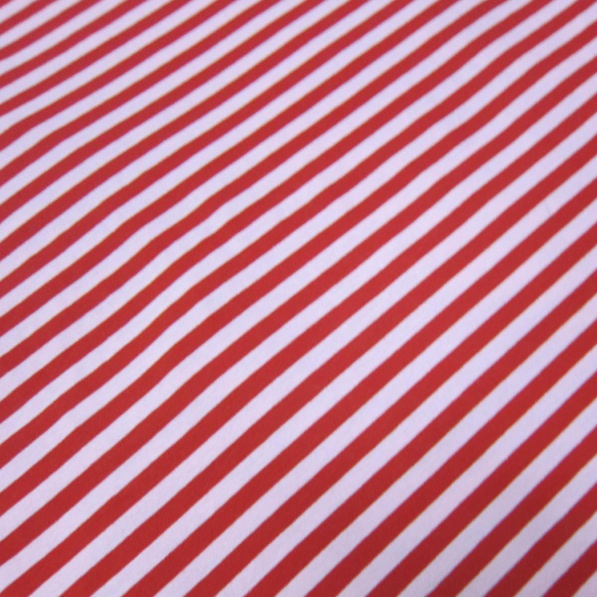 Red and Pink 3/8" Stripes on Cotton/Spandex Jersey