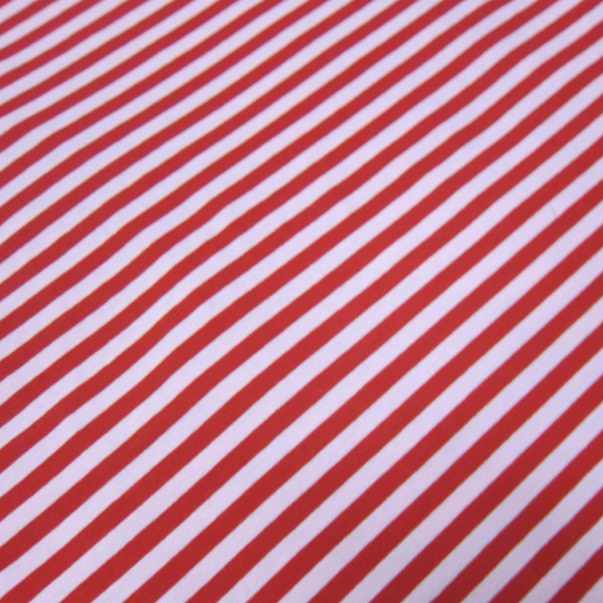 Red and Pink 3/8" Stripes on Cotton/Spandex Jersey Fabric - Nature's Fabrics