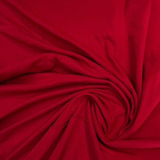 Red Cotton Jersey Fabric - Nature's Fabrics