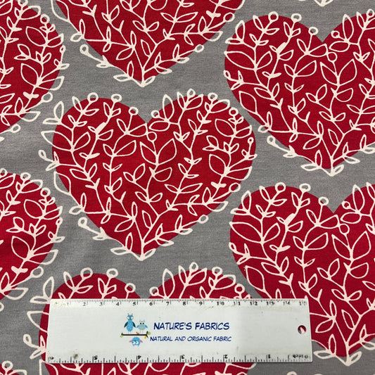 Ambesonne Vintage Valentine Fabric by The Yard, Romantic Beauty Repetitive  Pattern with Irregular Hearts, Stretch Knit Fabric for Clothing Sewing and