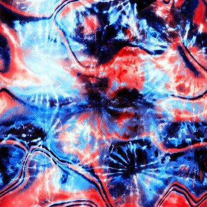 Red, White and Blue Tie-Dye 1 mil PUL Fabric - Made in the USA - Nature's Fabrics