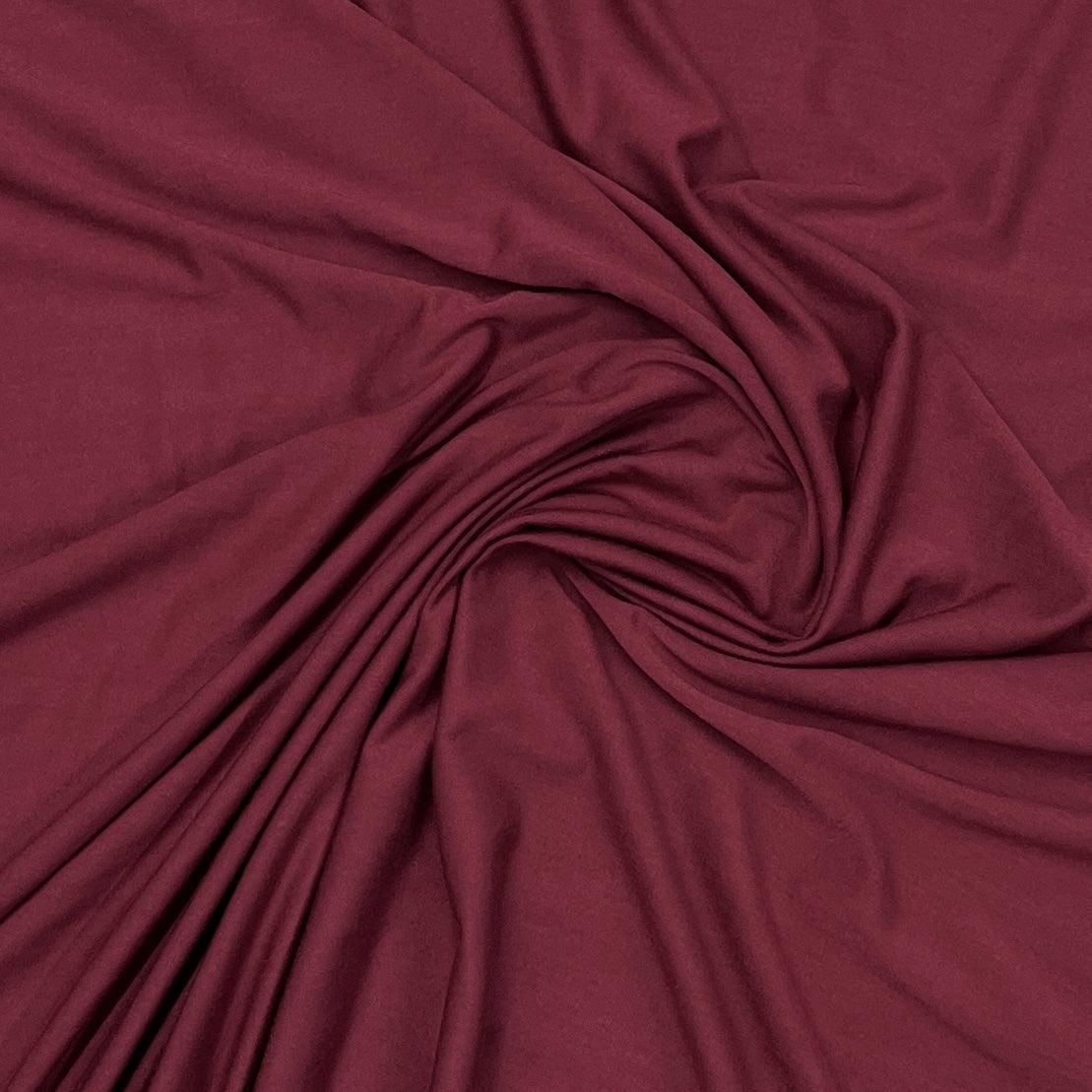 Red Wine Bamboo/Spandex Jersey Fabric - 250 GSM by Telio - Nature's Fabrics