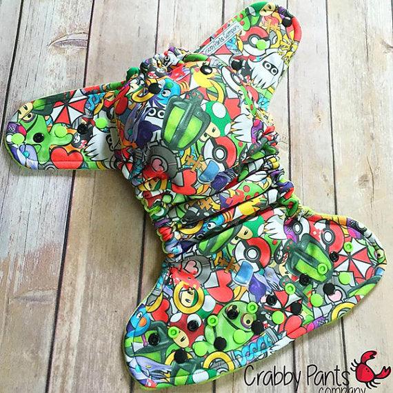 Rocket Bottoms Toddler / XXL Fitted Diaper Pattern Cloth Diaper Digital Sewing Pattern - Nature's Fabrics