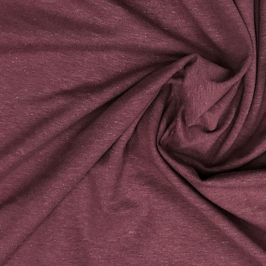 Rose Brown Hemp Stretch Jersey Fabric - Nature's Fabrics
