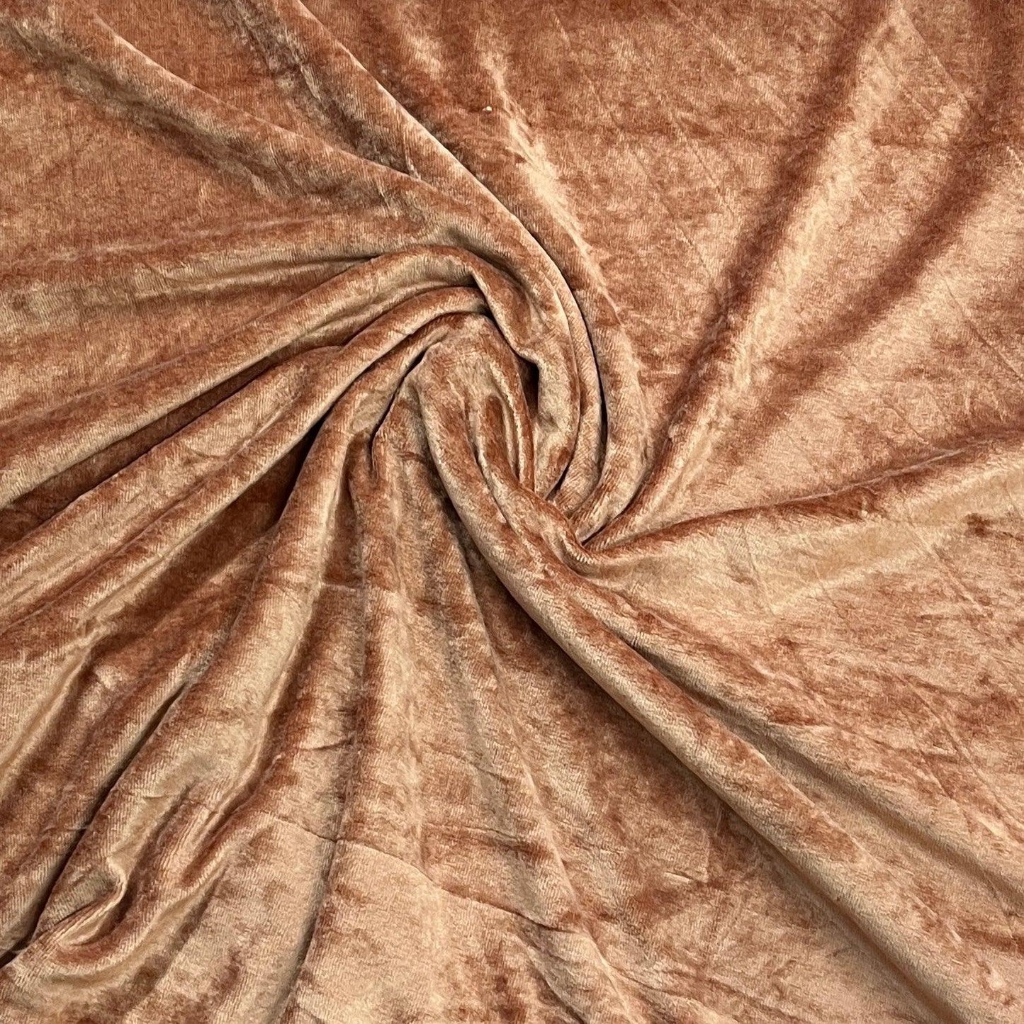 Rust Bamboo Velour Fabric - Nature's Fabrics