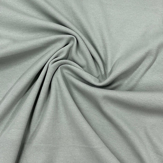 Sage 2x2 Organic Cotton Rib Knit Fabric - Nature's Fabrics