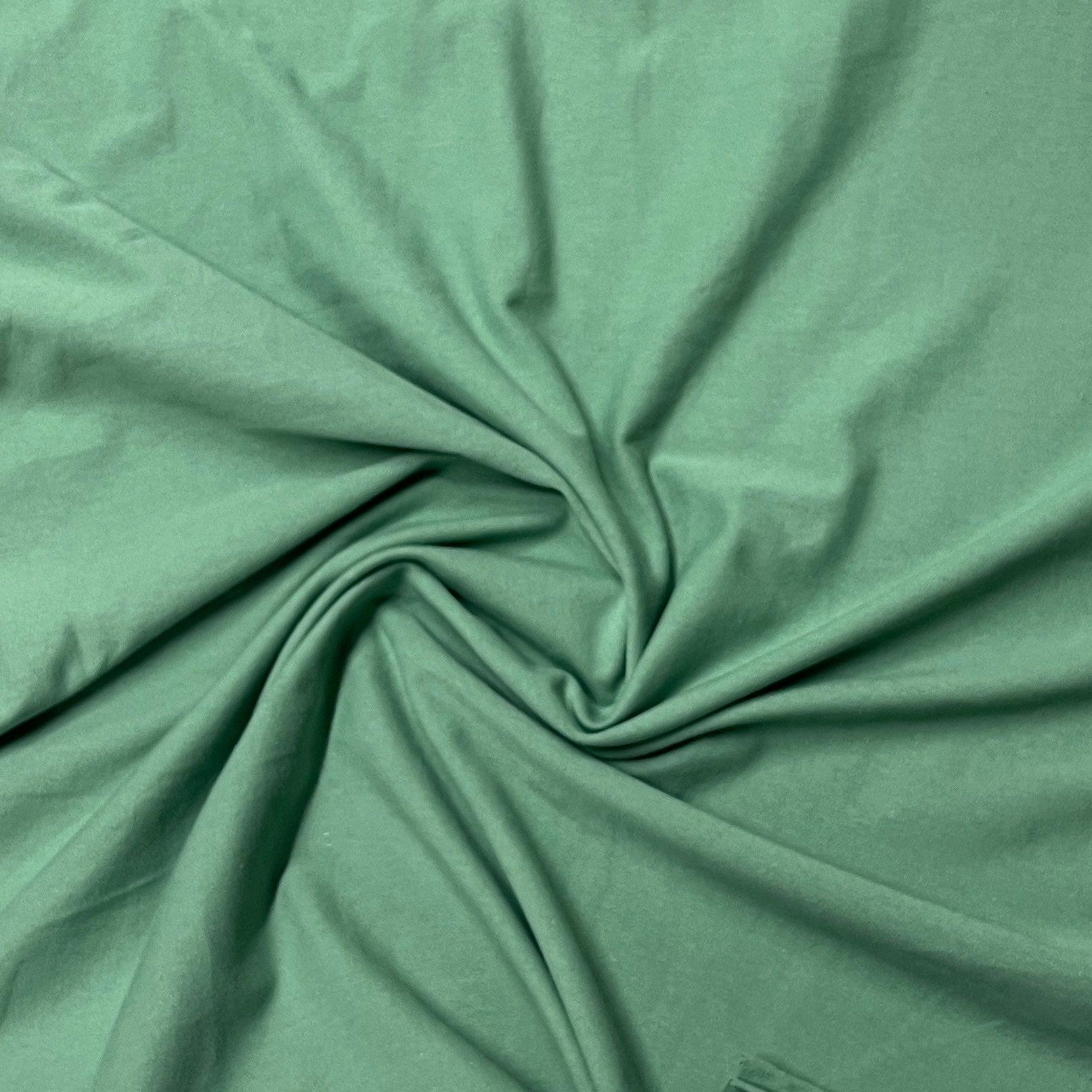 Sage Cotton/Spandex Jersey Fabric - Nature's Fabrics
