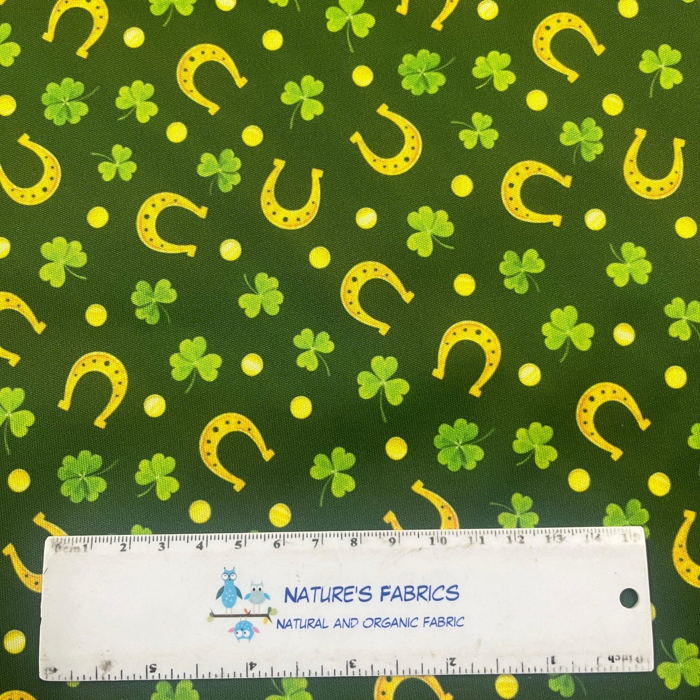 Shamrocks and Horseshoes 1 mil PUL Fabric - Made in the USA - Nature's Fabrics