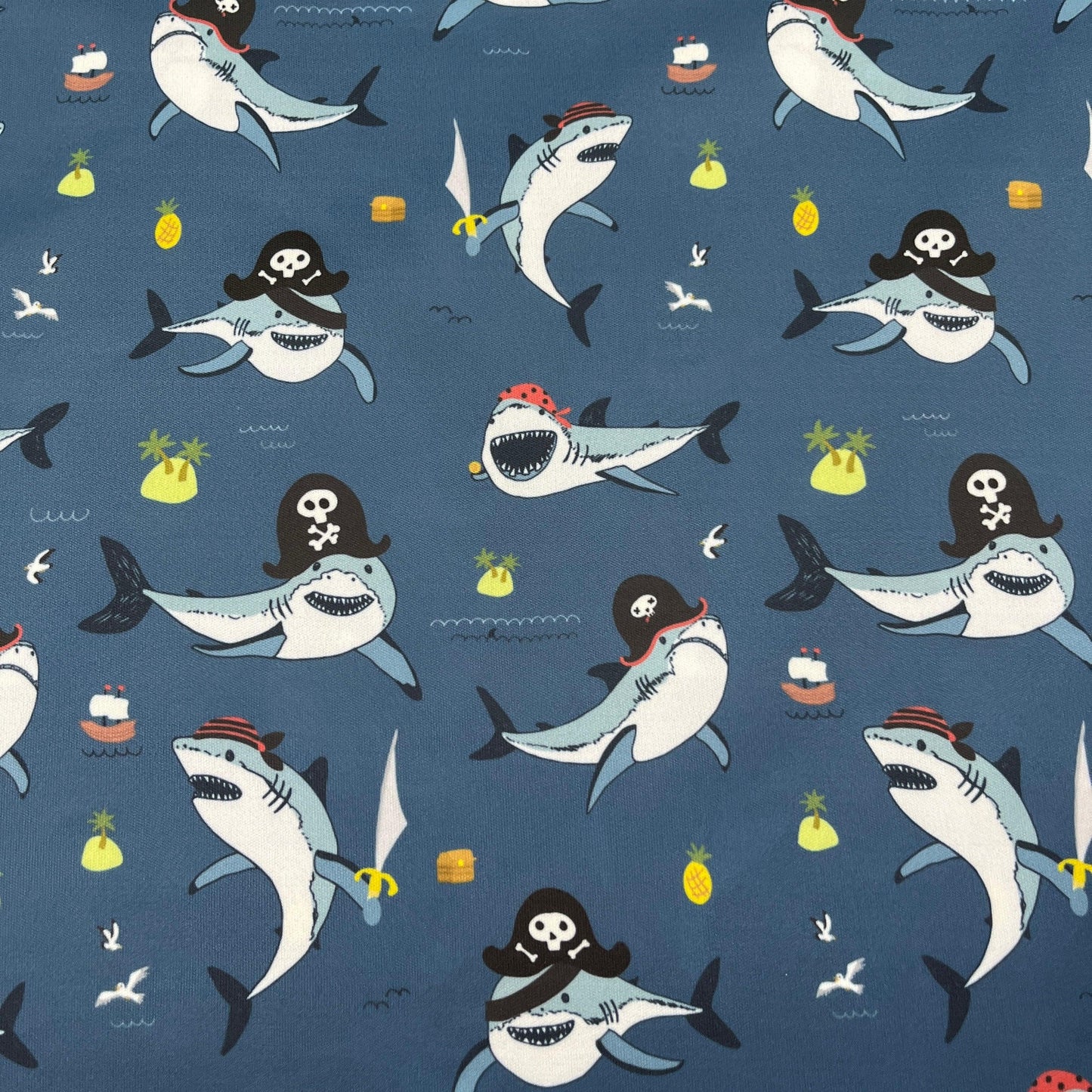 Shark Pirates 1 mil PUL Fabric - Made in the USA - Nature's Fabrics