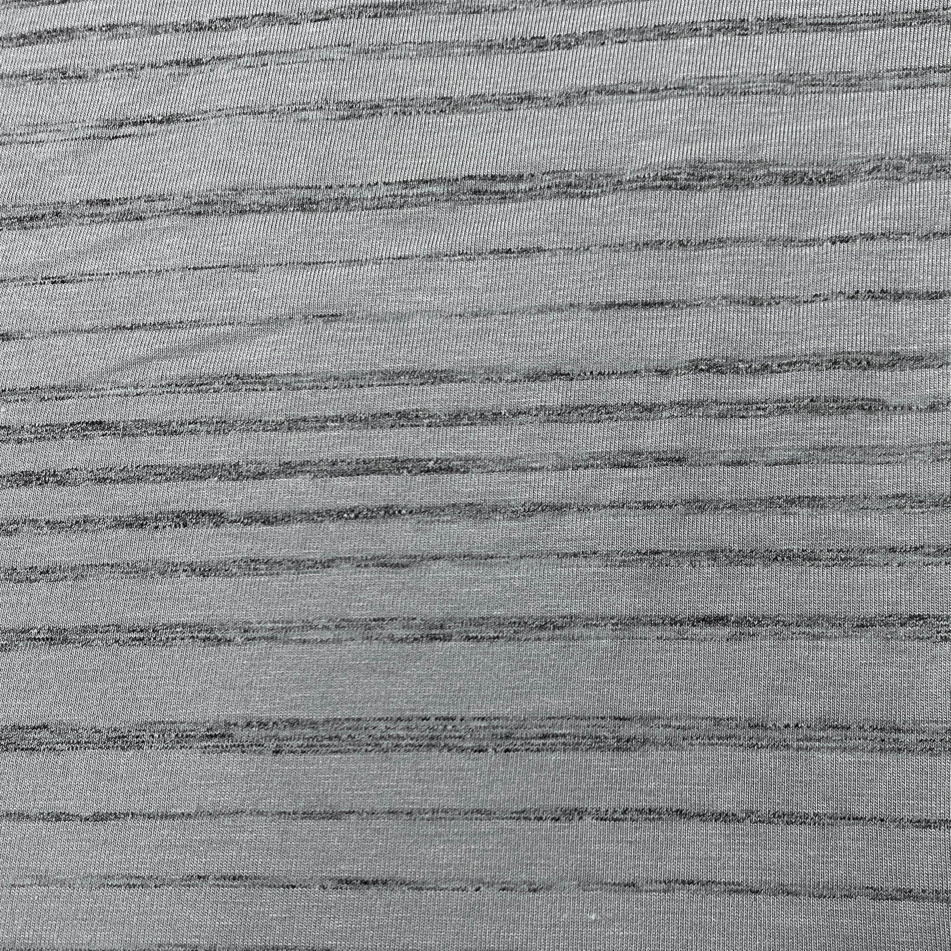 Slate Blue and Gray Stripes on Bamboo/Spandex Jersey Fabric - Nature's Fabrics