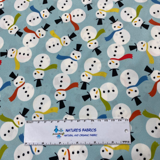 Snowman Toss 1 mil PUL Fabric - Made in the USA - Nature's Fabrics