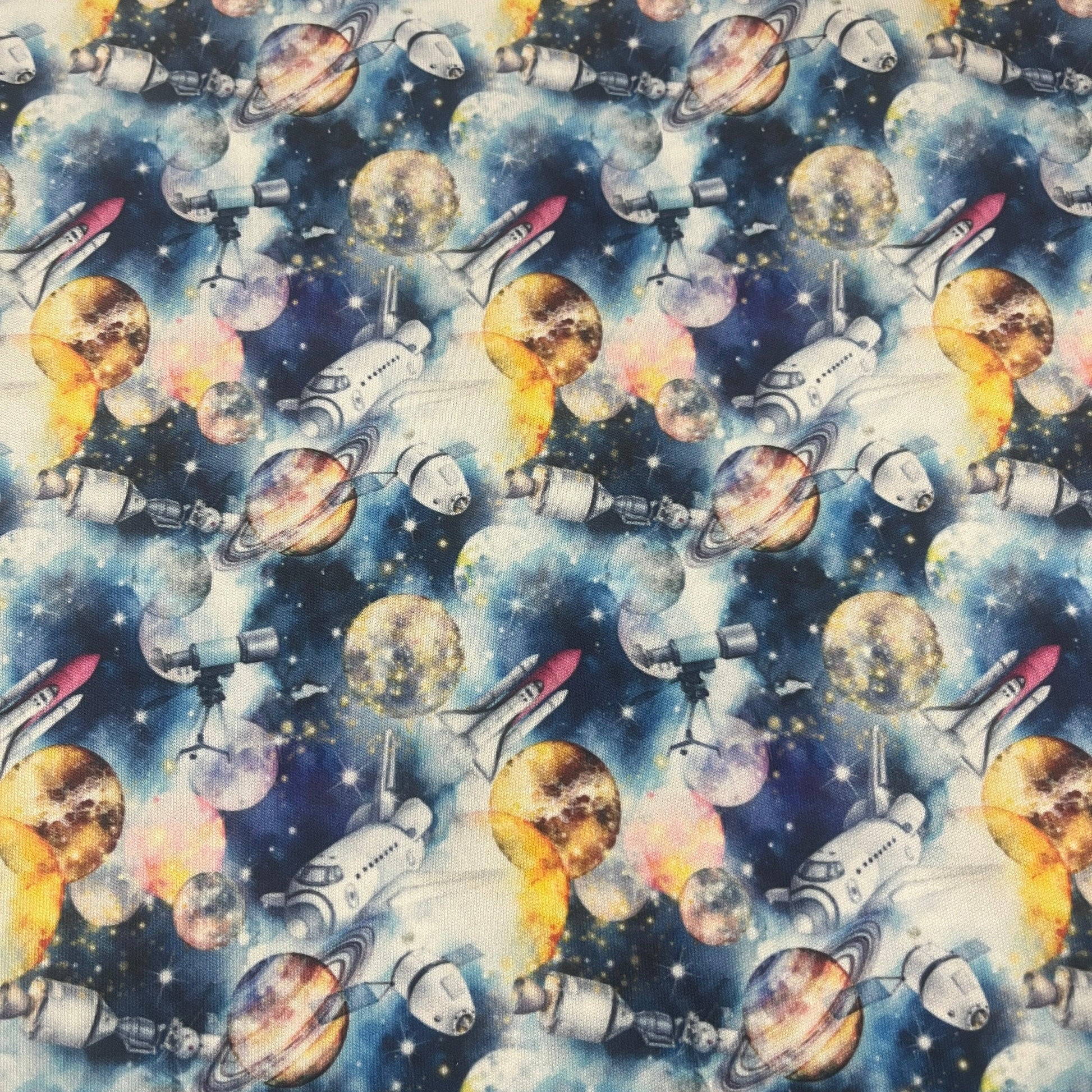 Spaceships 1 mil PUL Fabric - Made in the USA - Nature's Fabrics