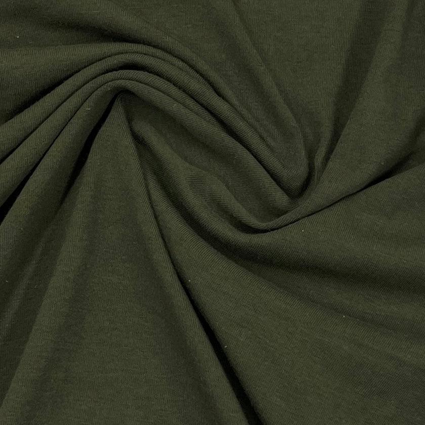 Spirulina Organic Cotton/Spandex Jersey Fabric - 200 GSM - Grown in th ...