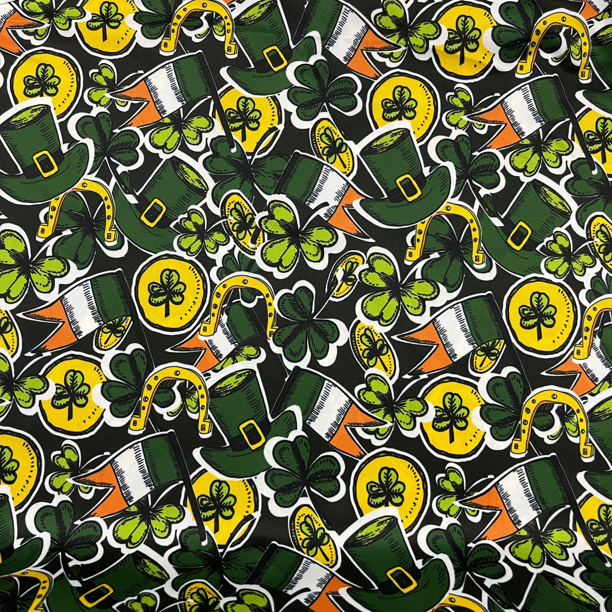 St Patricks Day Toss 1 mil PUL Fabric- Made in the USA - Nature's Fabrics