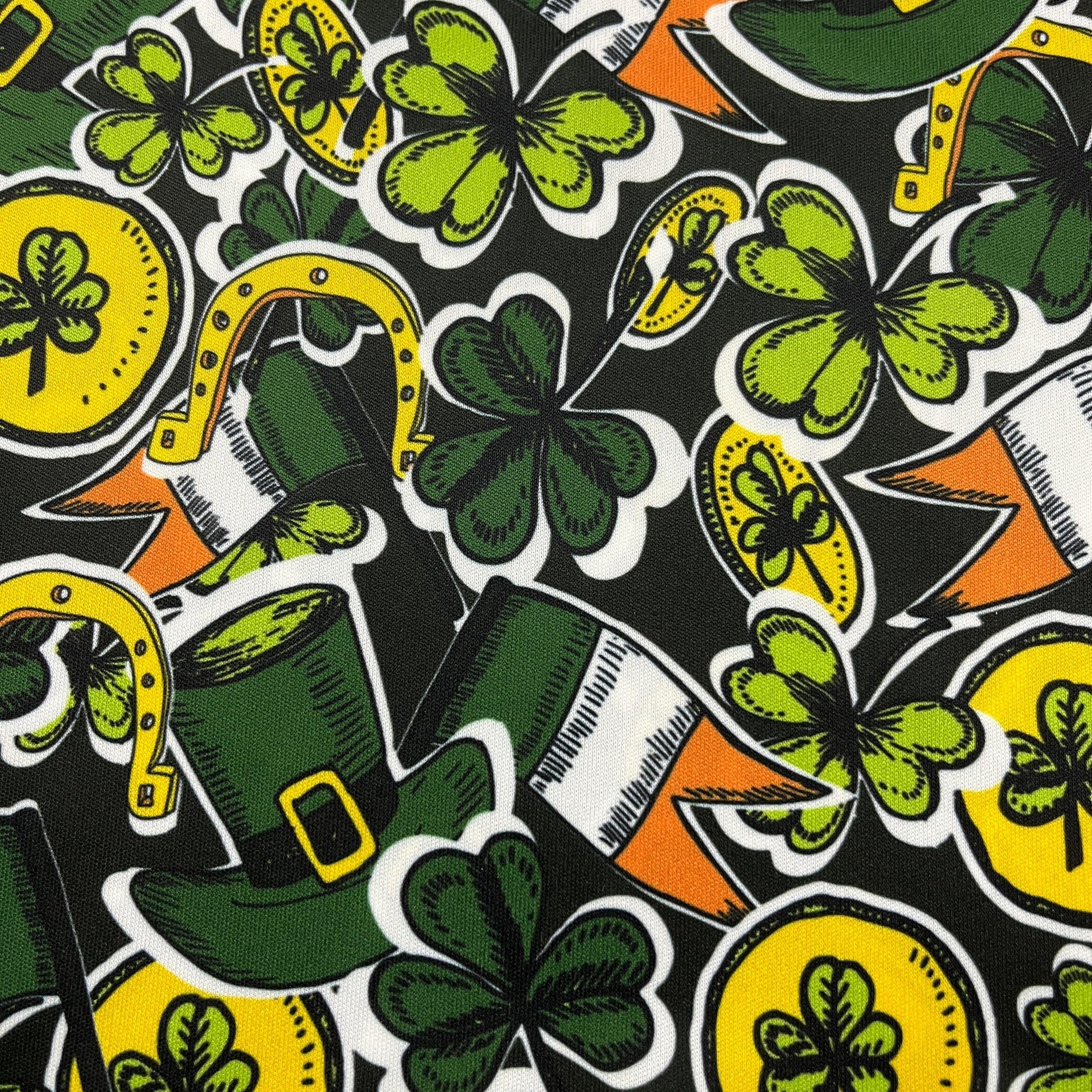 St Patricks Day Toss 1 mil PUL Fabric- Made in the USA - Nature's Fabrics