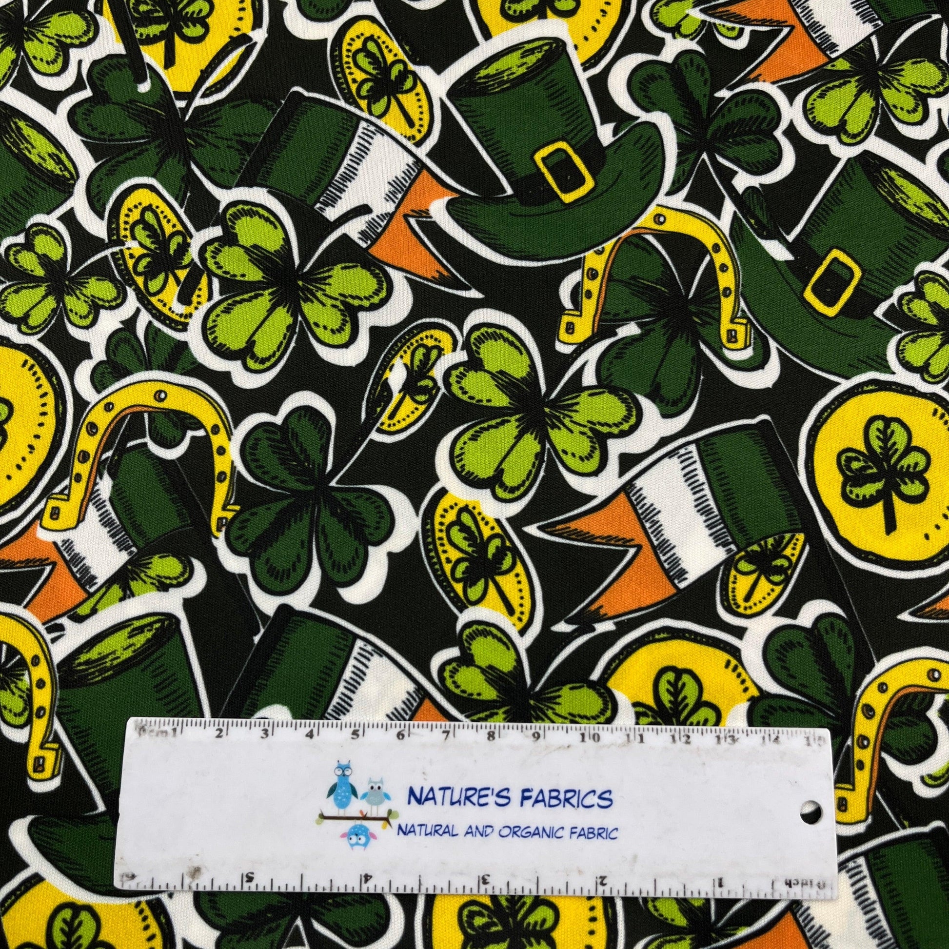 St Patricks Day Toss 1 mil PUL Fabric- Made in the USA - Nature's Fabrics