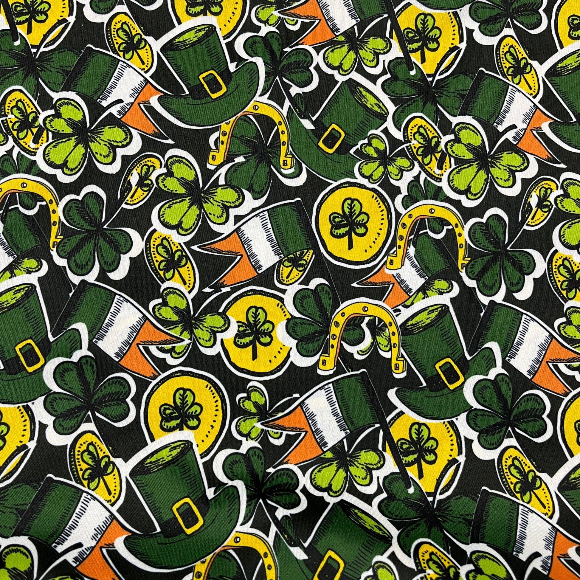 St Patricks Day Toss 1 mil PUL Fabric- Made in the USA - Nature's Fabrics