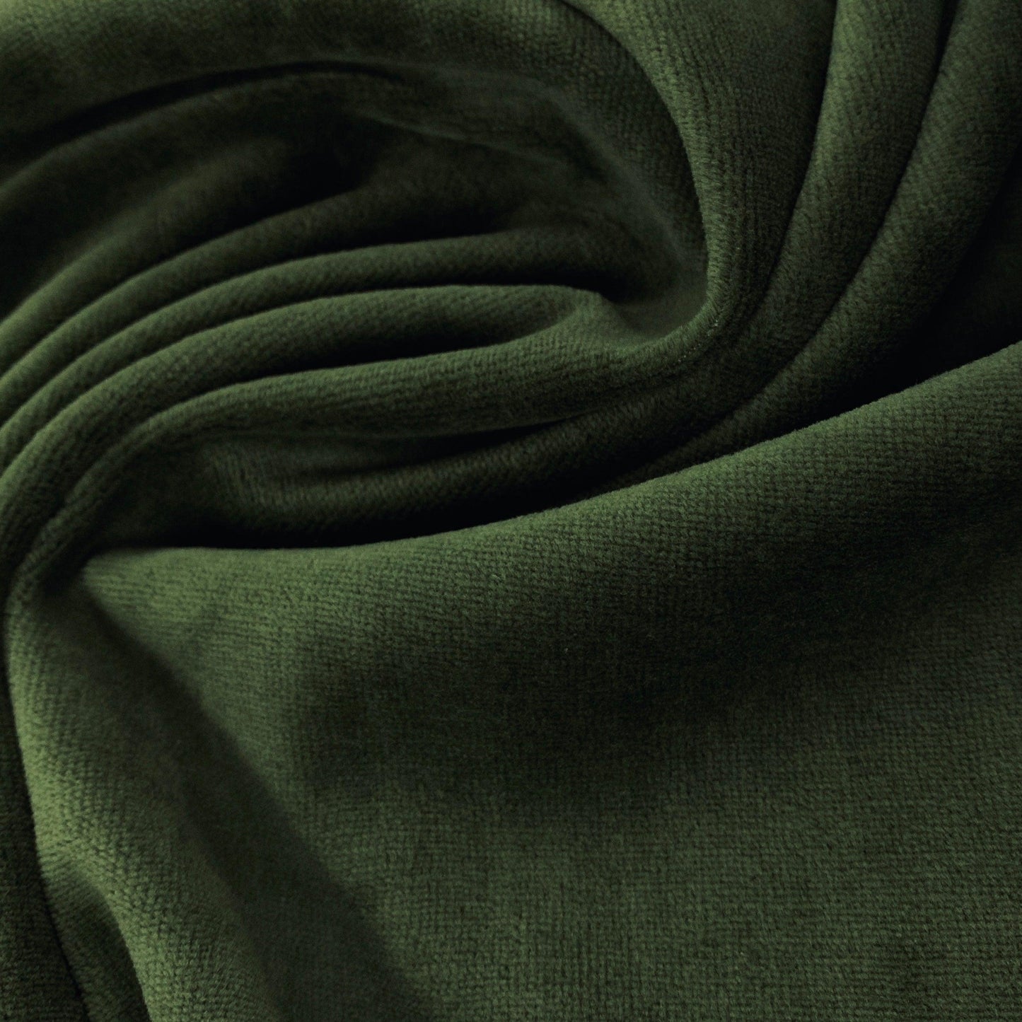 Sweet Olive Cotton Velour Fabric - Nature's Fabrics