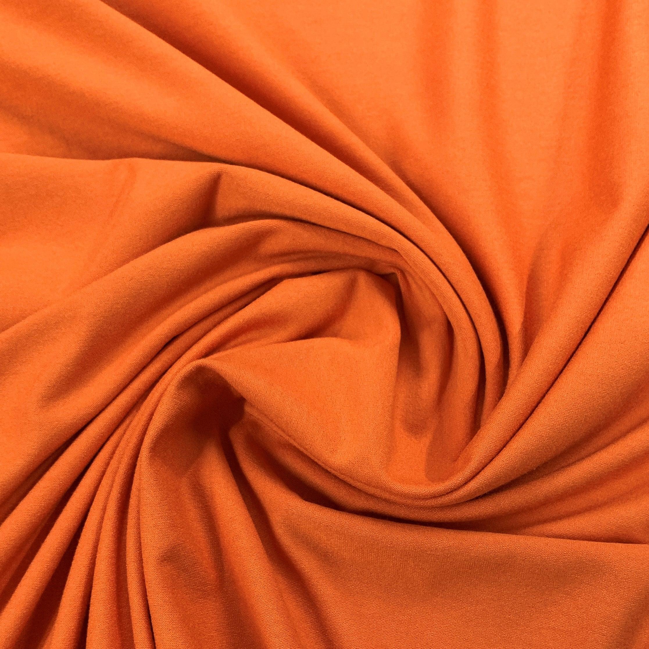 Orange jersey knit fabric best sale