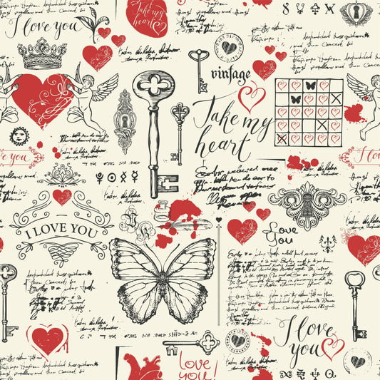 Valentine Print Fabric – Nature's Fabrics