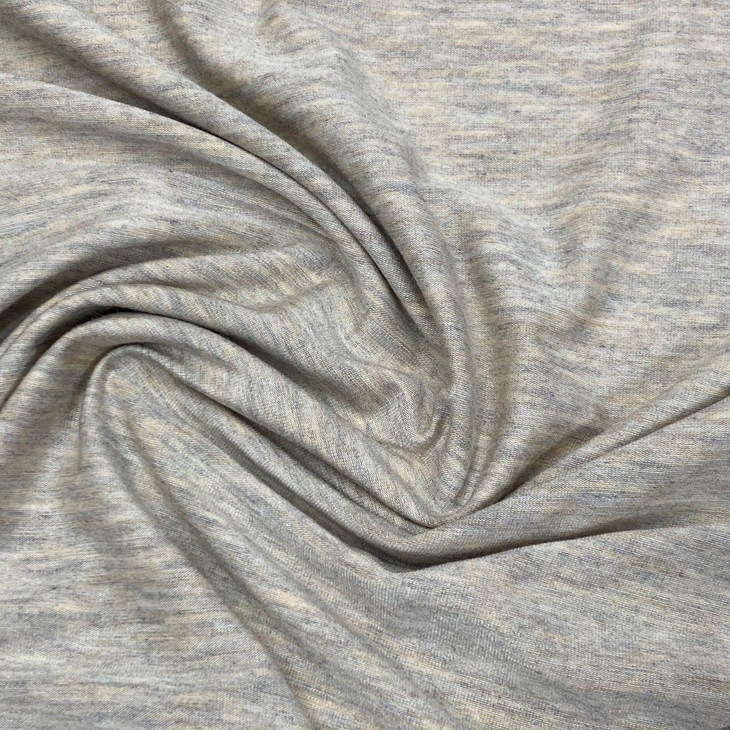 Tan Heather Cotton/Poly/Spandex Jersey Fabric - Nature's Fabrics