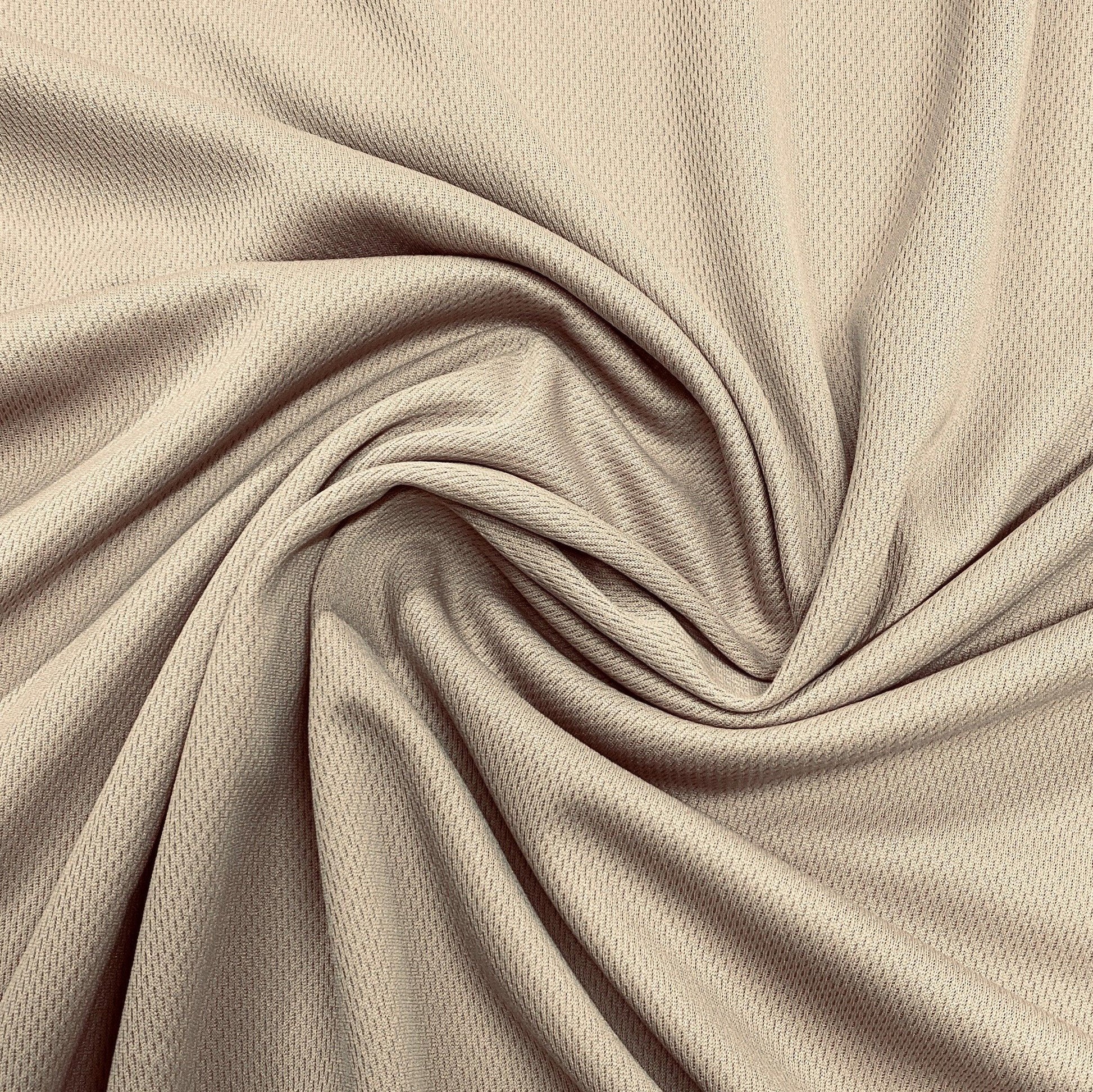 Tan Polyester Athletic Wicking Jersey Fabric – Nature's Fabrics