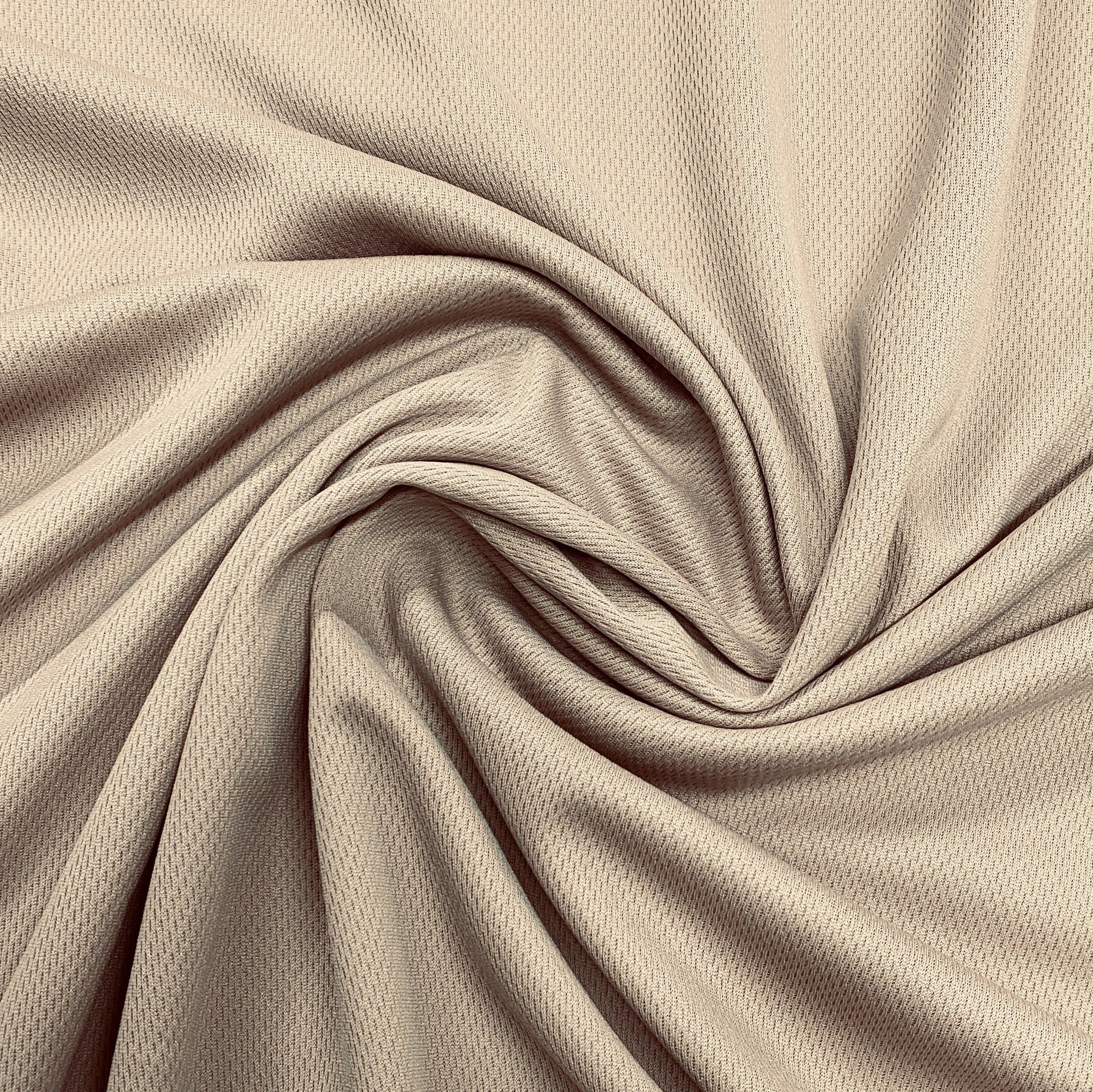 White Polyester Athletic Wicking Jersey Fabric