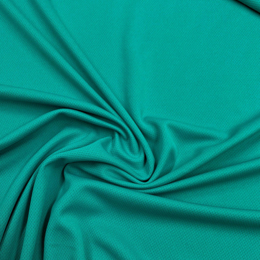 Turquoise Polyester Athletic Wicking Jersey Fabric – Nature's Fabrics