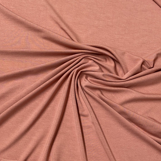 Terra Cotta Bamboo/Spandex Jersey Fabric - 250 GSM by Telio - Nature's Fabrics
