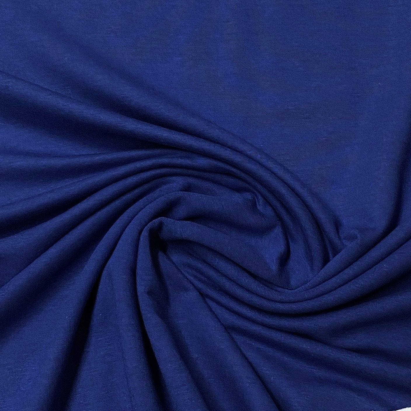 Twilight Blue Bamboo/Spandex Rib Knit Fabric - Nature's Fabrics