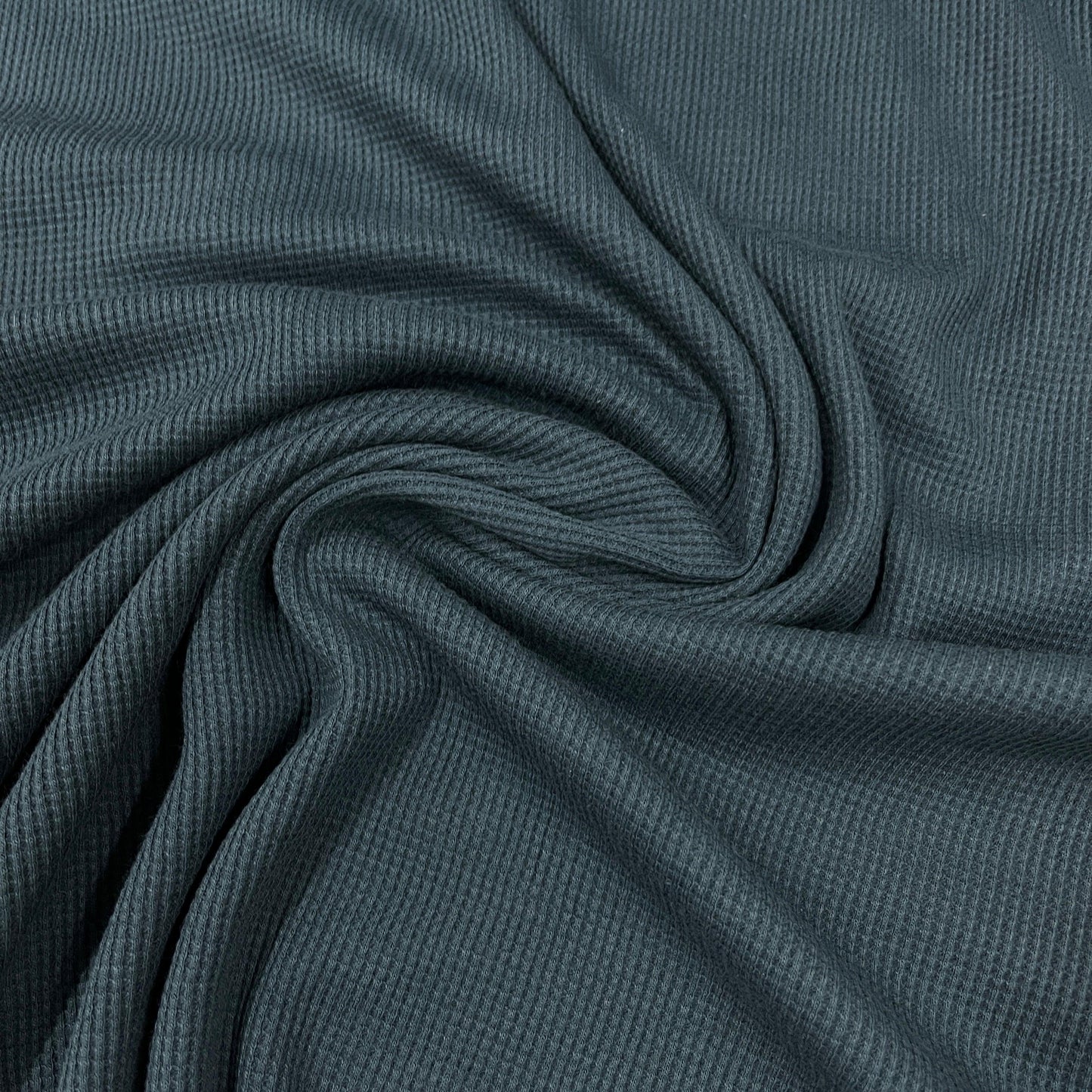 Ultramarine Organic Cotton Waffle Thermal Fabric - Nature's Fabrics