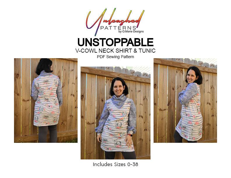 Unstoppable: Cowl Neck Shirt and Tunic - Nature's Fabrics