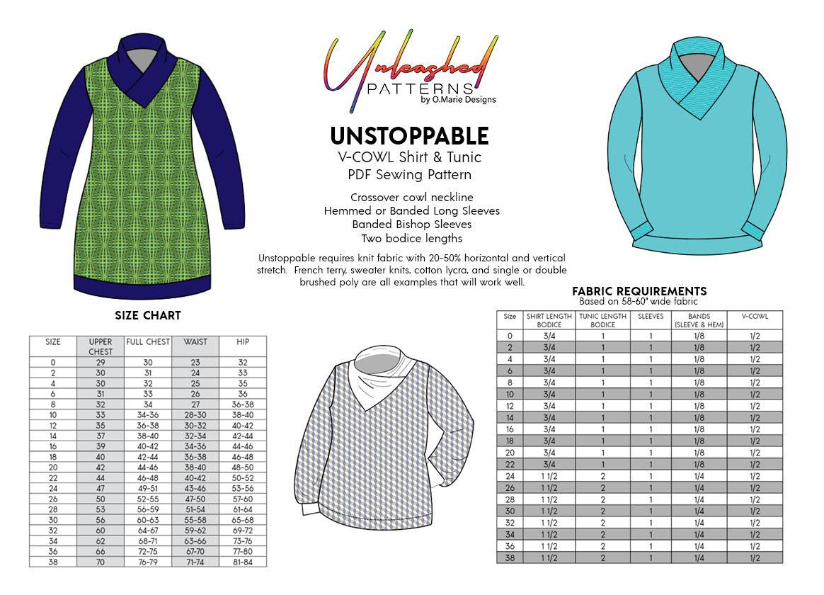Unstoppable: Cowl Neck Shirt and Tunic - Nature's Fabrics