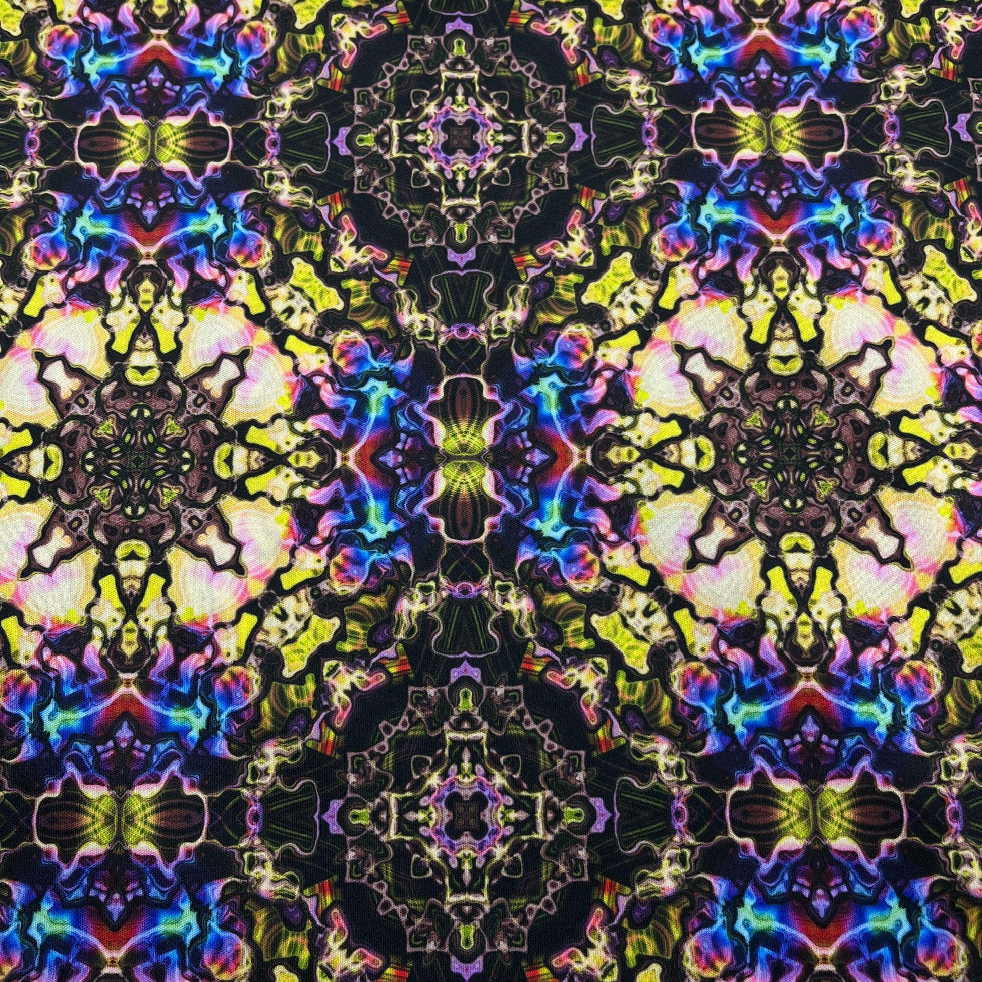 Watercolor Kaleidoscope 1 mil PUL Fabric - Made in the USA - Nature's Fabrics